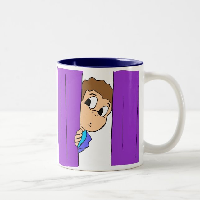 Bühne Fright Zweifarbige Tasse (Rechts)