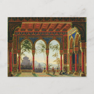 Bühne für die Oper "Ruslan und Ljudmila" Postkarte