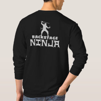 Bühne hinter dem Vorhang Ninja (weiß) an hinter T-Shirt