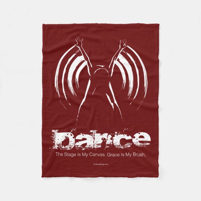 Bühne ist meine Leinwand (Tanz) Fleece Blanket (Vorderseite)
