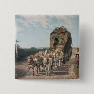 Bühne-Lastwagen, graviert von J. Baily Button