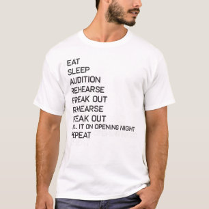 Bühne-links Bühne-Recht-lustiges Broadway-Theate T-Shirt