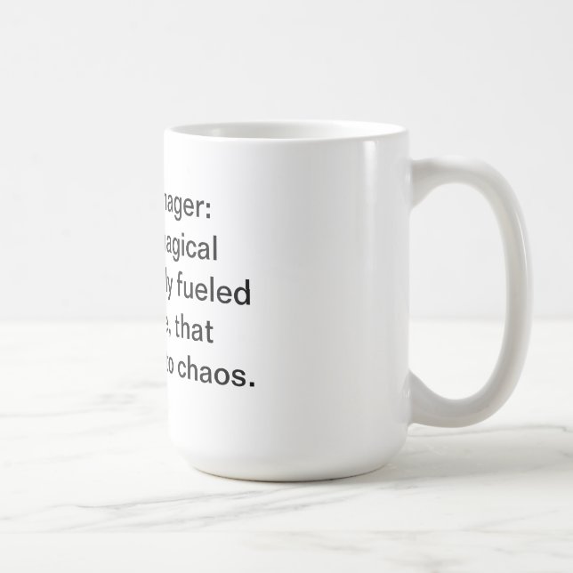 Bühne-Manager-Definitions-Tasse Tasse (Rechts)
