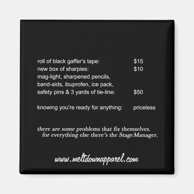 Bühne Manager Magnet (Schwarz) (Vorne)