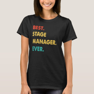 Bühne Manager Professional Retro Best Bühne Manage T-Shirt