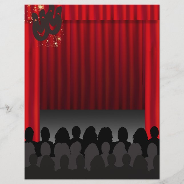 Bühne-Performance-Scrapbooking Handwerkspapier (Vorderseite)