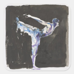 Bühne Quadratischer Aufkleber