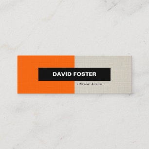 Bühne Schauspieler - Einfach elegant Stilvoll Mini Visitenkarte