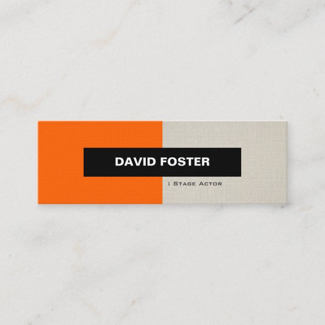 Bühne Schauspieler - Einfach elegant Stilvoll Mini Visitenkarte (Vorderseite)