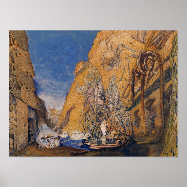 Bühne-Set für das "Dieu Bleu" Poster (Vorne)