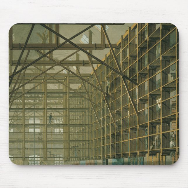 Bühne-Set-Werkstatt der Paris-Oper, c.1800-20 Mousepad (Vorne)