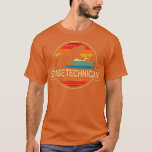 Bühne Techniker Dinosaurier T-Shirt