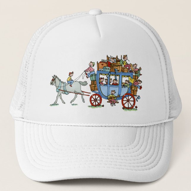 Bühne-Zug mit Kinderkappe Truckerkappe (Vorderseite)