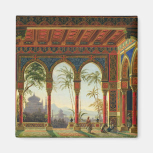 Bühneentwurf für die Oper 'Ruslan und Lyudmila Magnet