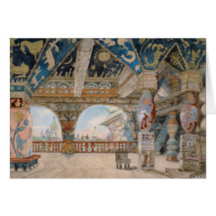 Bühneentwurf für Oper Nikolai Rimsky-Korsakovs