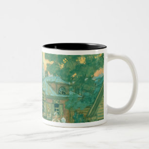 Bühneentwurf für Ostrovskys Spiel Zweifarbige Tasse