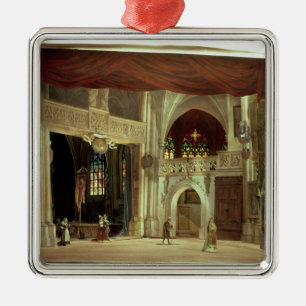 Bühnemodell für die Oper Silbernes Ornament