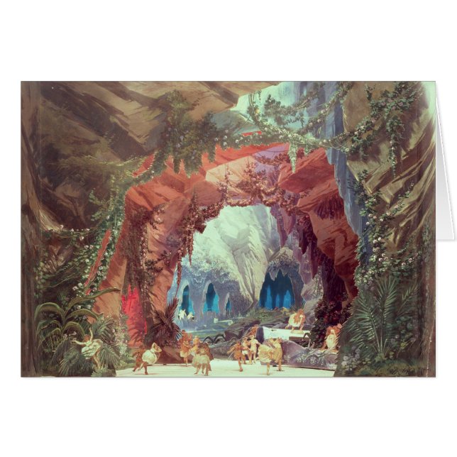 Bühnemodell für die Oper 'Tannhauser (Vorderseite (Horizontal))