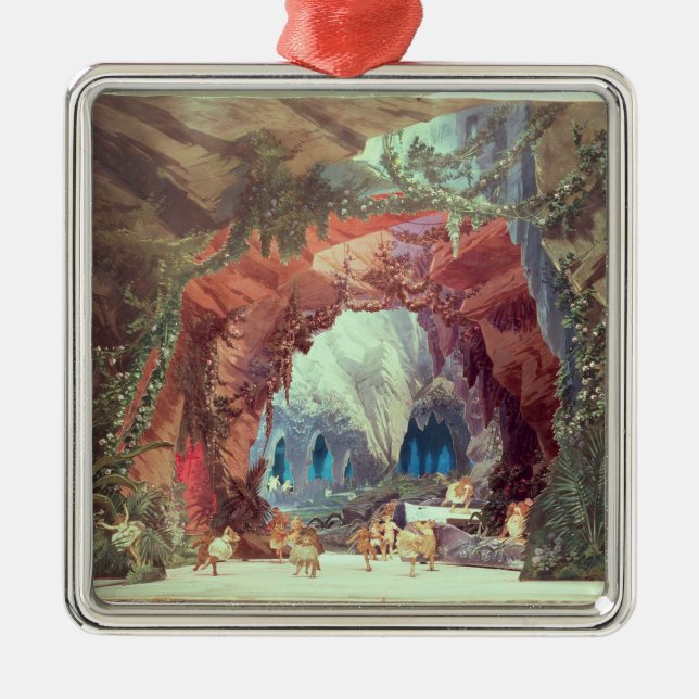 Bühnemodell für die Oper 'Tannhauser Ornament Aus Metall (Vorne)