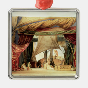 Bühnemodell für die Oper 'Tristan und Isolde Silbernes Ornament