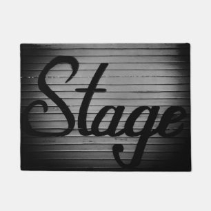 "Bühnen"-Vintage-Schild Fußmatte