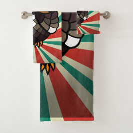 Búho  badhandtuch set