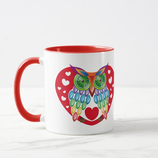 Búho colorido, amor tasse (Links)