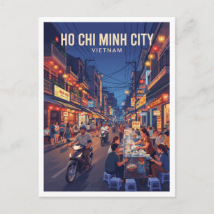 Bùi Viện Walking Street Ho-Chi-Minh-Stadt Vietnam Postkarte