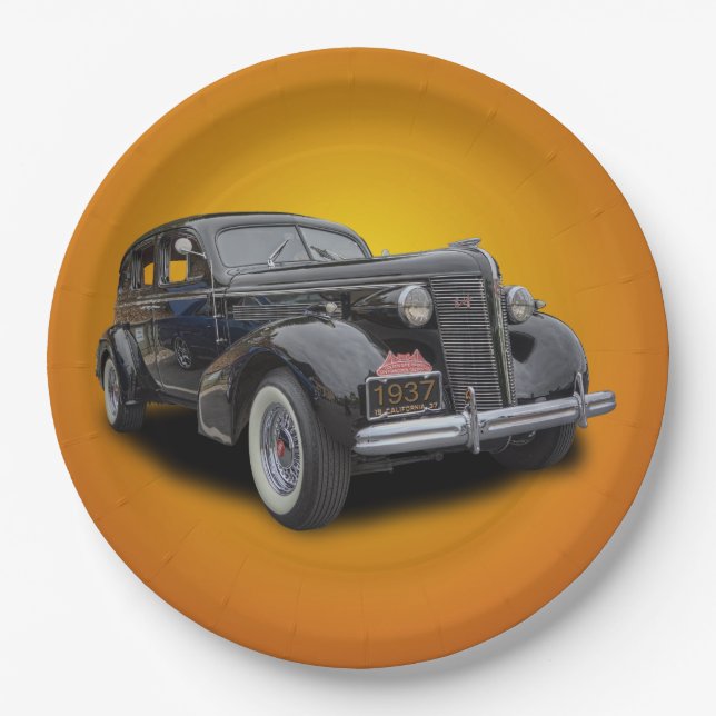 BUICK 1937 PAPPTELLER (Vorderseite)