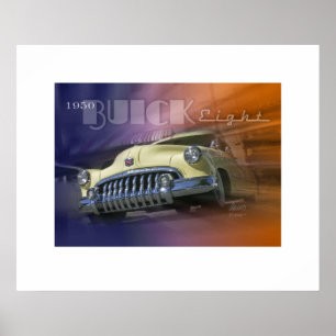 Buick 1950 acht poster