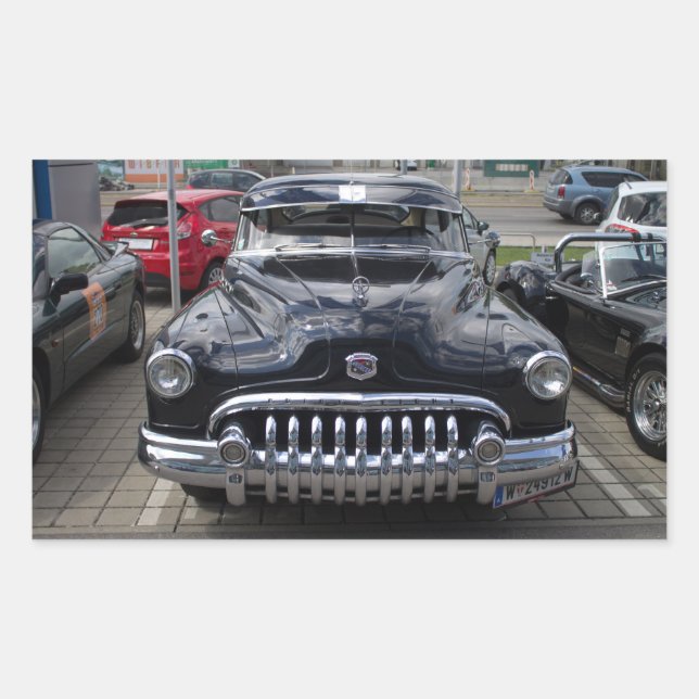 Buick 1950 Super Aight Rechteckiger Aufkleber (Vorderseite)