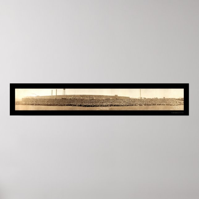 Buick Motor Employees Foto 1913 Poster (Vorne)