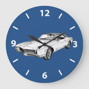Buick- Rivieraillustration 1967 Große Wanduhr