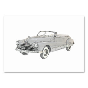 Buick- Roadmasterkabriolett-Illustration 1947 Tischnummer