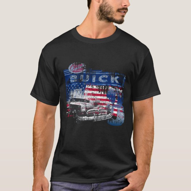 Buick Super Estate 8 original Fabrikschild USA T-Shirt (Vorderseite)