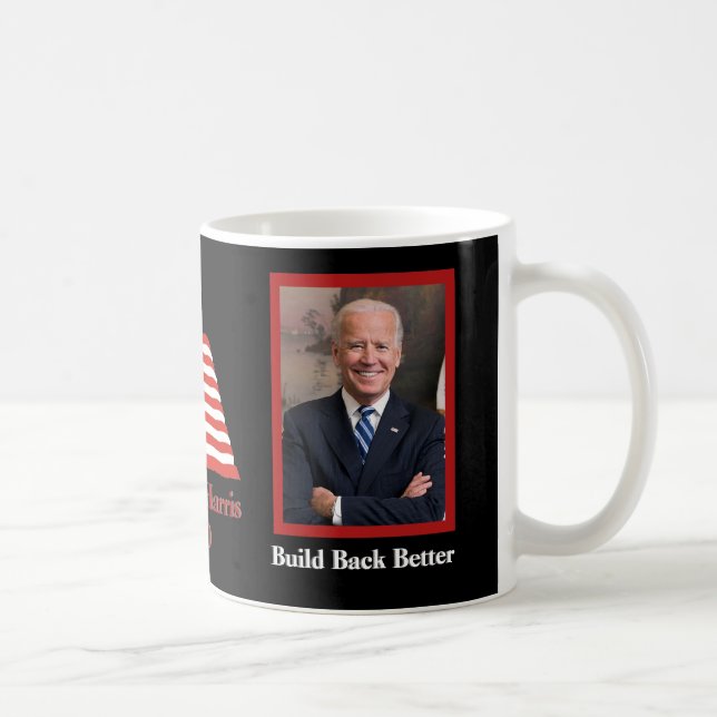 Build Back Better - Biden und Harris 2020 Kaffeetasse (Rechts)