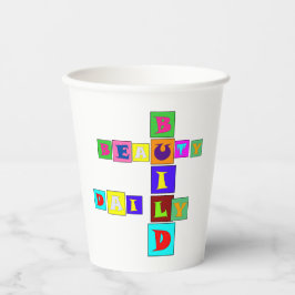 BUILD BEAUTY DAILY Paper cup Pappbecher