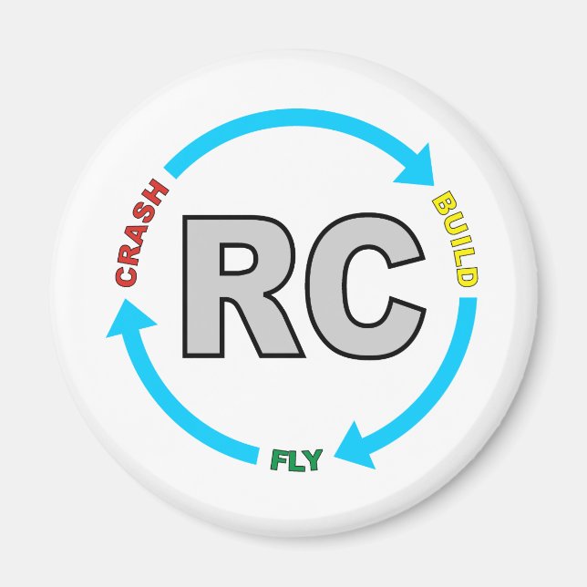Build Crash Fly RC Magnet (Vorne)