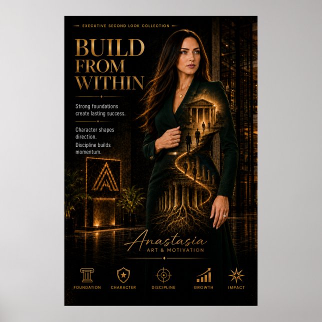Build From Within – Executive Motivation Poster (Vorne)