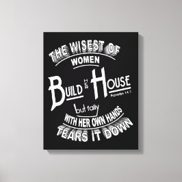 Build House-Leinwand Leinwanddruck