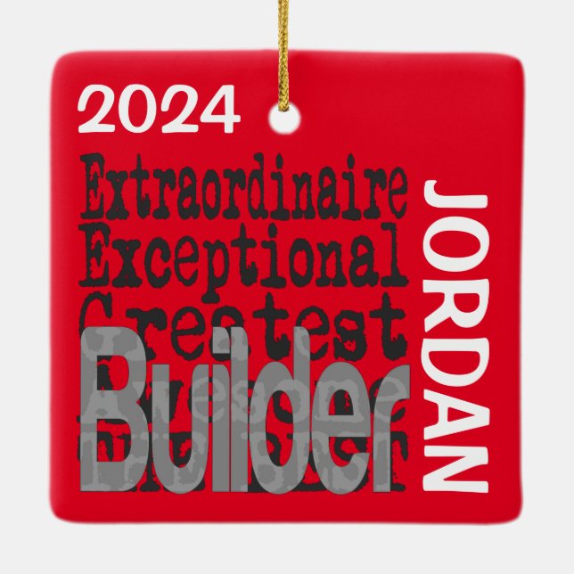Builder Extraordinaire Keramikornament (Rückseite)