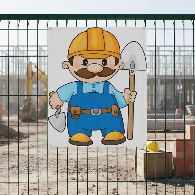 Builder mit Schaufel Poster (Von Creator hochgeladen)