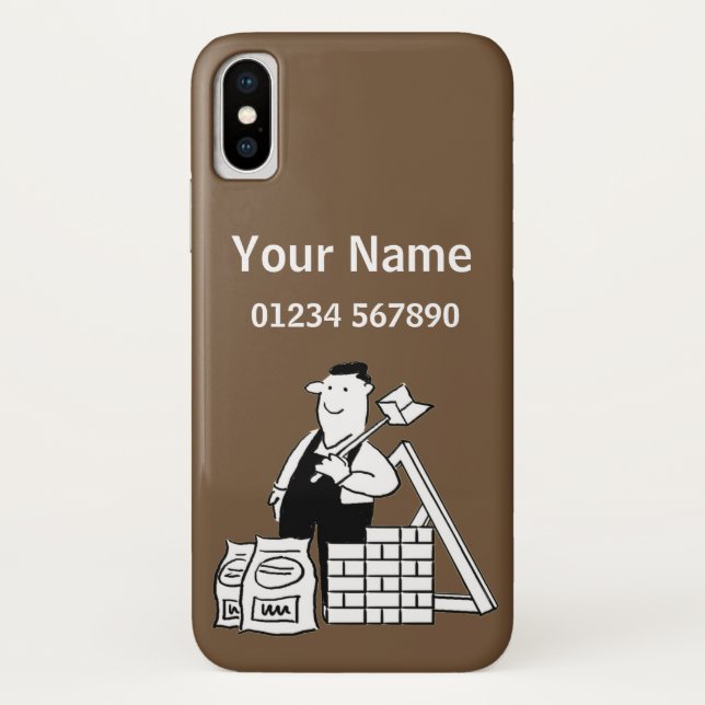 Builder Theme-Cartoon Case-Mate iPhone Hülle (Rückseite)