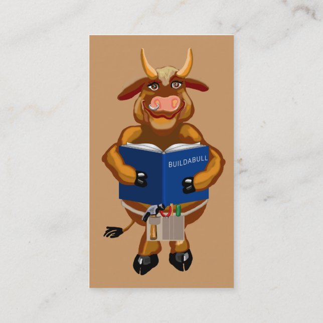 builderbull kapabull zuverlässig einsetzbar etc. visitenkarte (Rückseite)