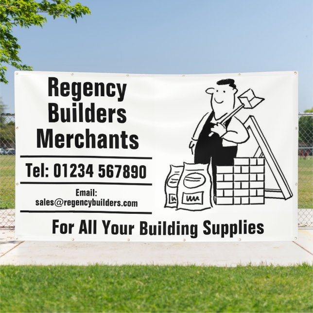 Builders Merchants or Building Supplies Banner (Außenbereich)