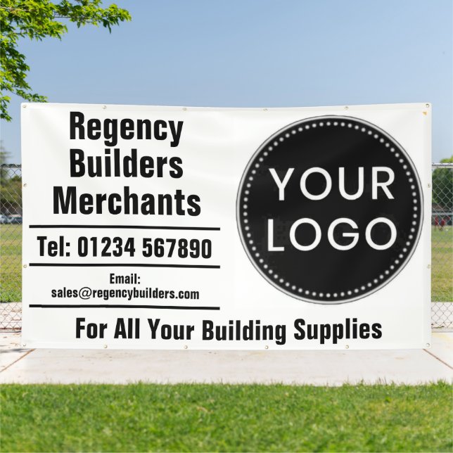 Builders Merchants or Building Supplies with Logo Banner (Außenbereich)