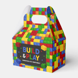Building Blocks Birthday Party Favor Box Geschenkschachtel
