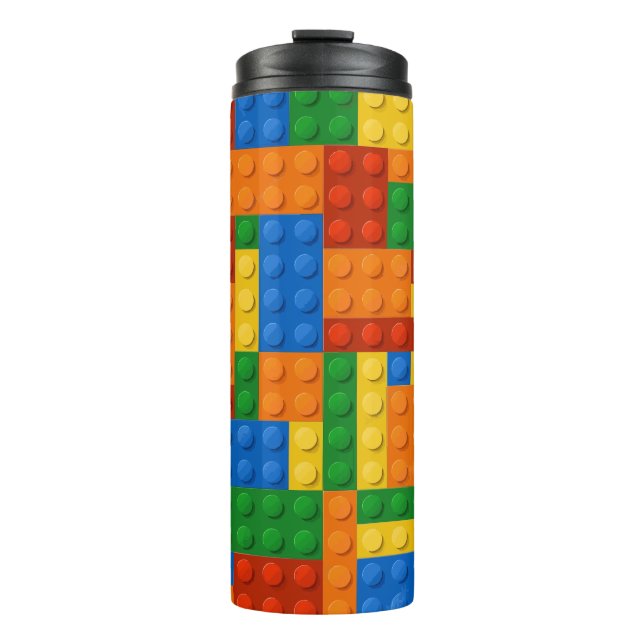 Building Blocks Pattern skin Toy Play Bricks Thermosbecher (Vorderseite)