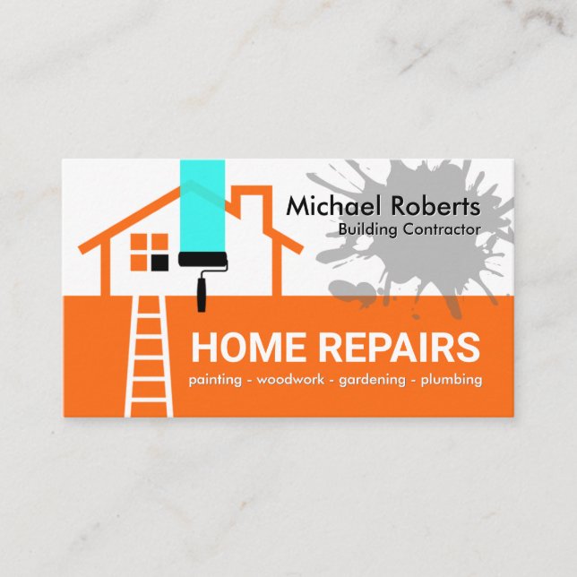 Building Frame Handyman Repair Visitenkarte (Vorderseite)