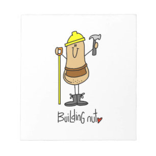 Building Nut T-Shirts und Geschenke Notizblock